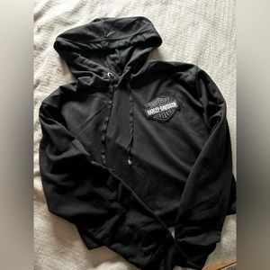 Harley Davidson cropped hoodie